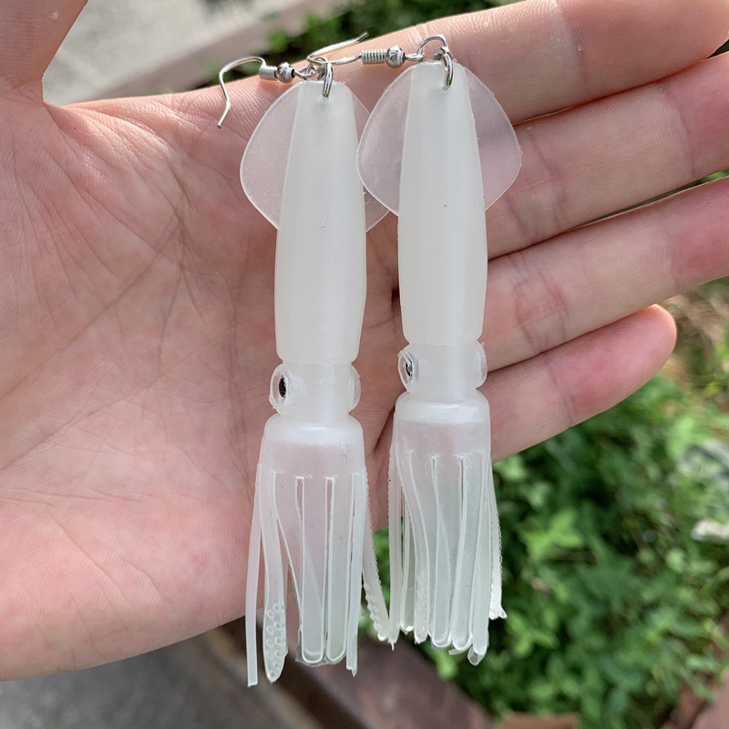 Noctilucence/Color Tube Squid  - огляд і ціна Soft Plastic Lure