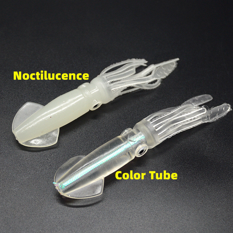Noctilucence/Color Tube Squid  - огляд і ціна Soft Plastic Lure