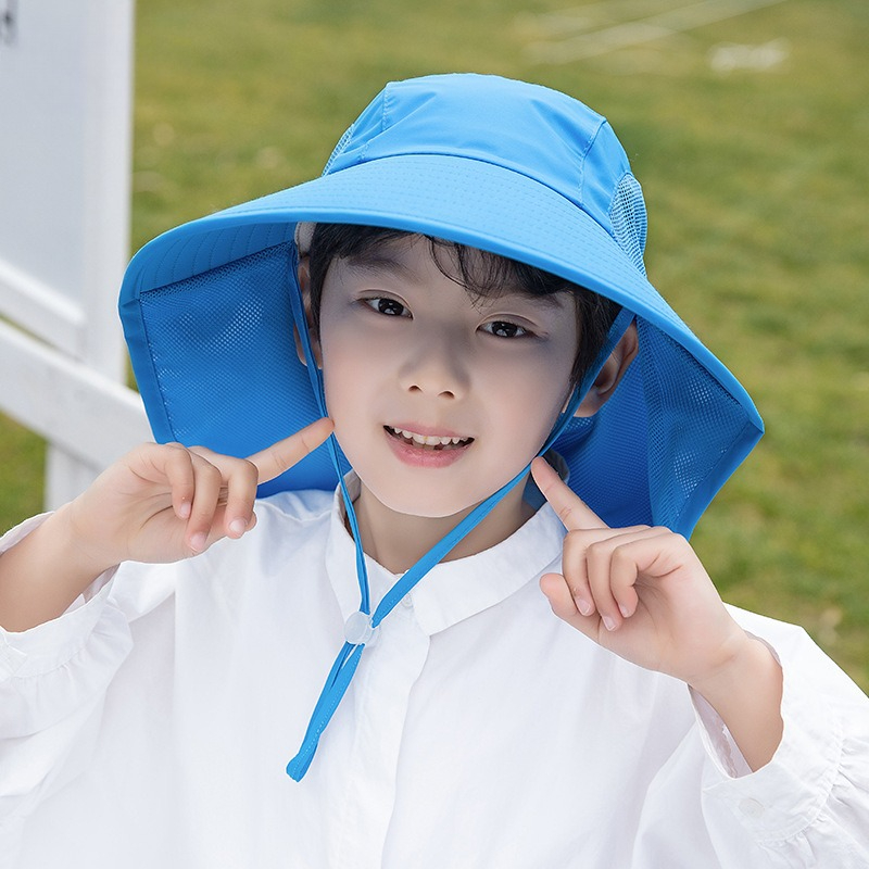 Kids Sun Hat with Neck Flap UV - огляд і ціна Fishing Equipment For Kids