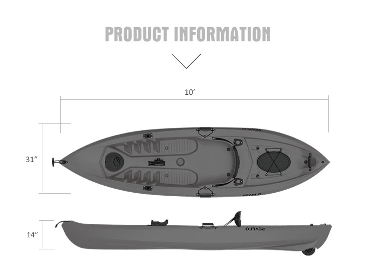 10ft 1 Person HDPE Plastic Boa - огляд і ціна Fishing Equipment In