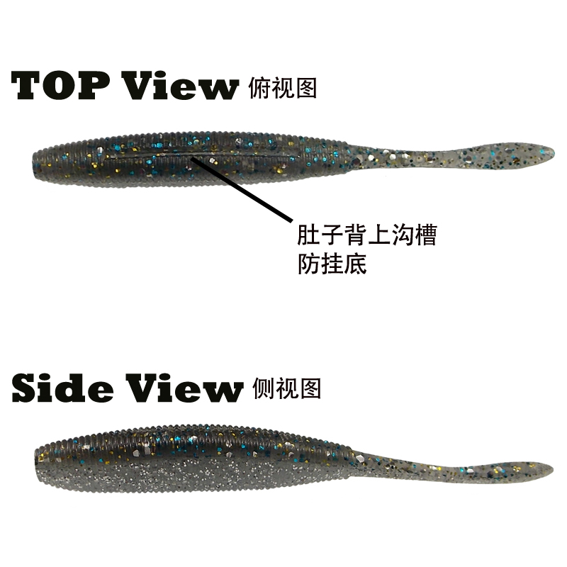 ESFISHING Drive Shad 100mm 8pc - огляд і ціна Soft Plastic Lure