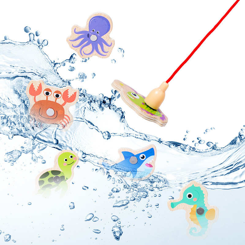 Wooden Magnetic Fishing Toys f - огляд і ціна Fishing Equipment For Kids
