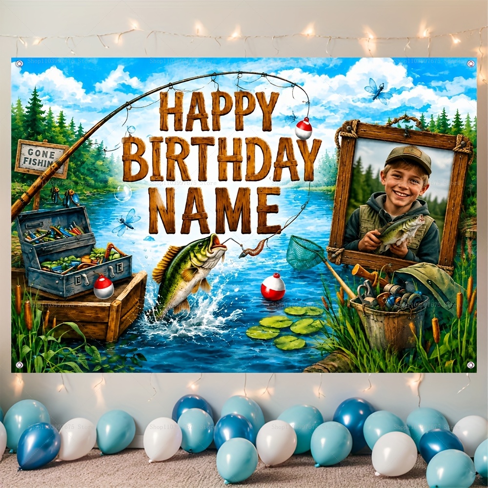 Custom Name Photo fishing-them - огляд і ціна Fishing Equipment For Kids